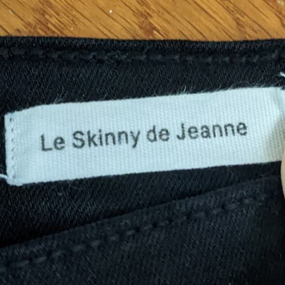 Frame black Le Skinny distressed super skinny stretch jeans size 25 - Picture 13 of 15